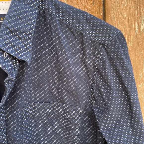 LEVEL TEN Men’s Dark Navy Blue Button Down Long Sleeve Shirt Size Small - Picture 10 of 11